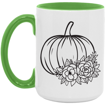 Simple Pumpkin ceramic coffee mug, product photo 4