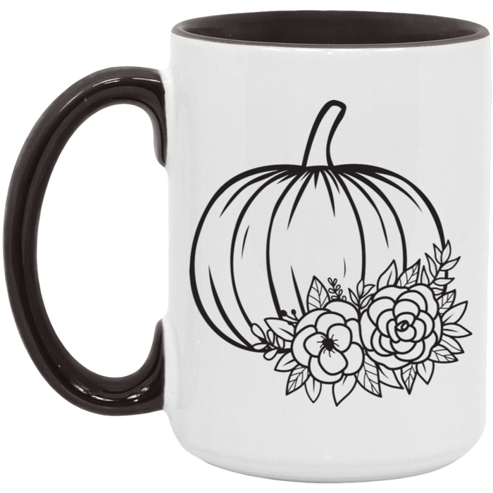 Simple Pumpkin ceramic coffee mug, product photo 6