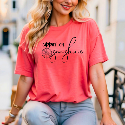 Sippin On Sunshine graphic t-shirt