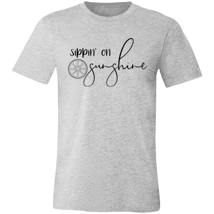 Sippin On Sunshine graphic t-shirt in Athletic Heather