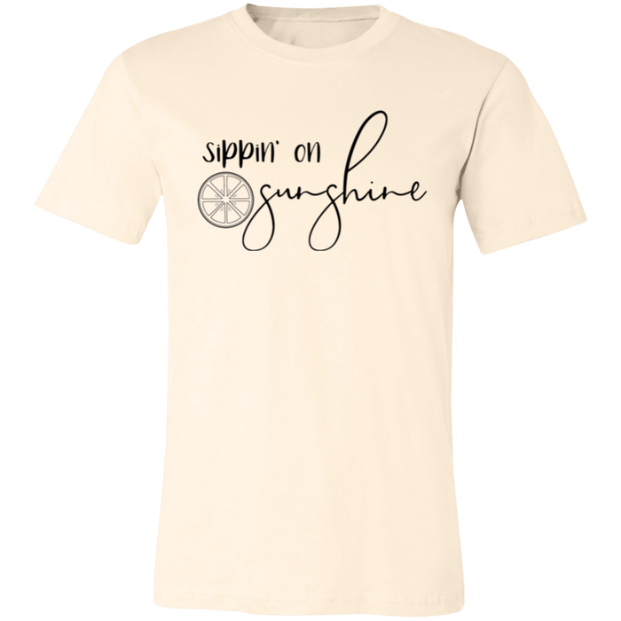 Sippin On Sunshine graphic t-shirt in Natural