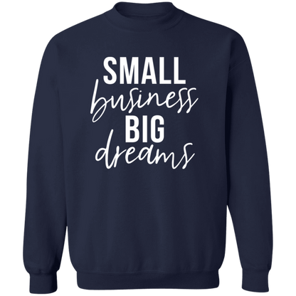 Small Business Big Dreams crewneck sweatshirt in Navy