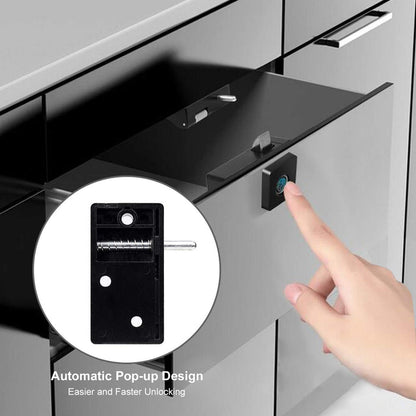Smart Fingerprint Cabinet Lock – Keyless Biometric Drawer Lock for Home & Office Security