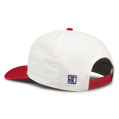 Southern Cal Original Bar snapback hat showing adjustable snap closure and The Game logo, rear view