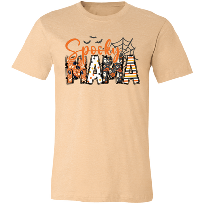 Spooky Mama graphic t-shirt in Heather Sand Dune