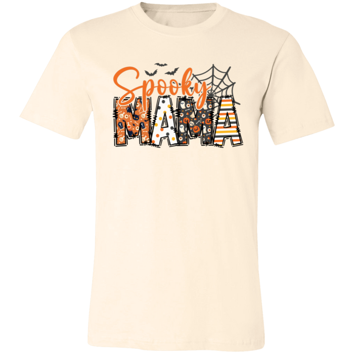 Spooky Mama graphic t-shirt in Natural
