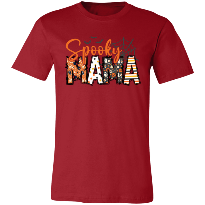Spooky Mama graphic t-shirt in Canvas Red
