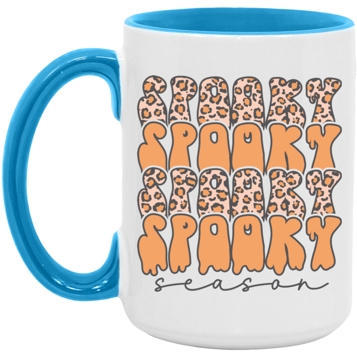 Spooky Season Cheetah ceramic coffee mug, product photo 3