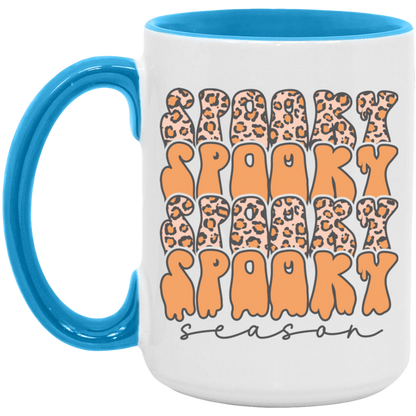 Spooky Season Cheetah ceramic coffee mug, product photo 3