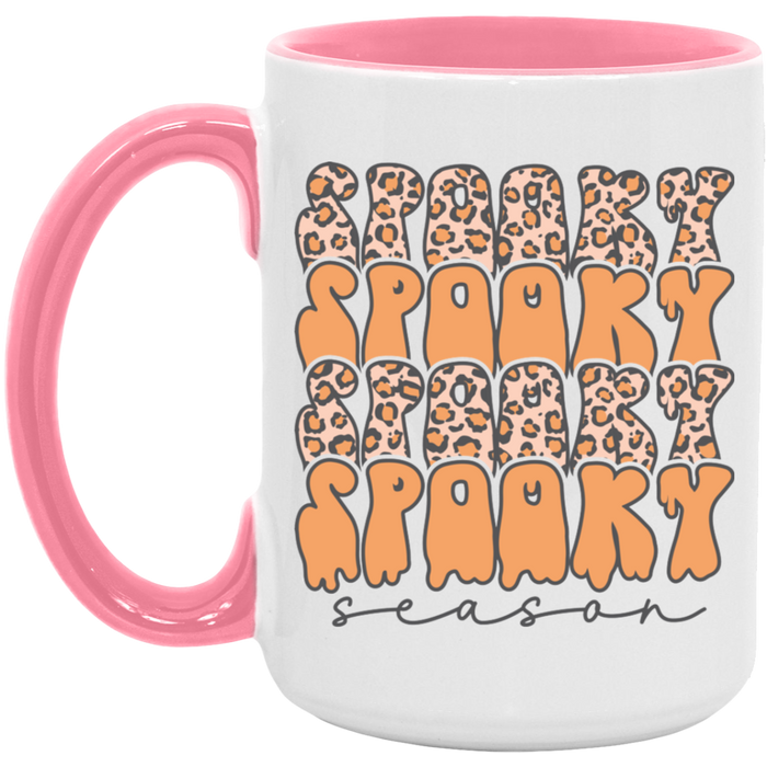 Spooky Season Cheetah ceramic coffee mug, product photo 5