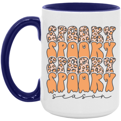 Spooky Season Cheetah ceramic coffee mug, product photo 7