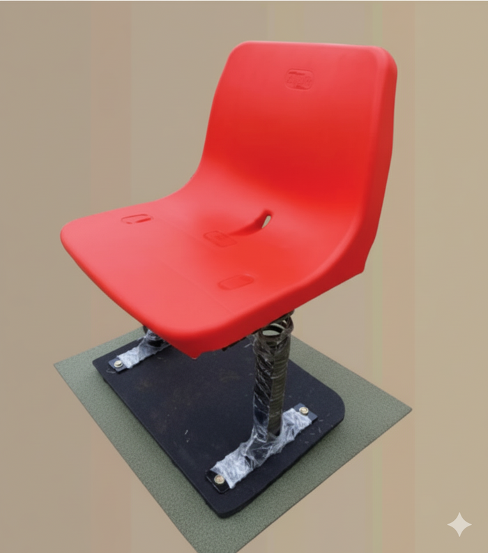 Stadium Chair with Durable Seat and Ergonomic Design, and Strong Metal Frame for Outdoor Use