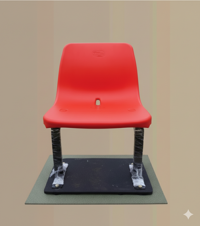 Stadium Chair with Durable Seat and Ergonomic Design, and Strong Metal Frame for Outdoor Use