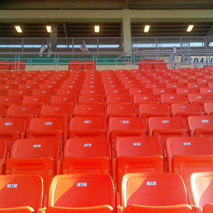 Stadium Chair with Foldable Mechanism, Water-Resistant Seat, and Rust-Proof Frame for Long Durability