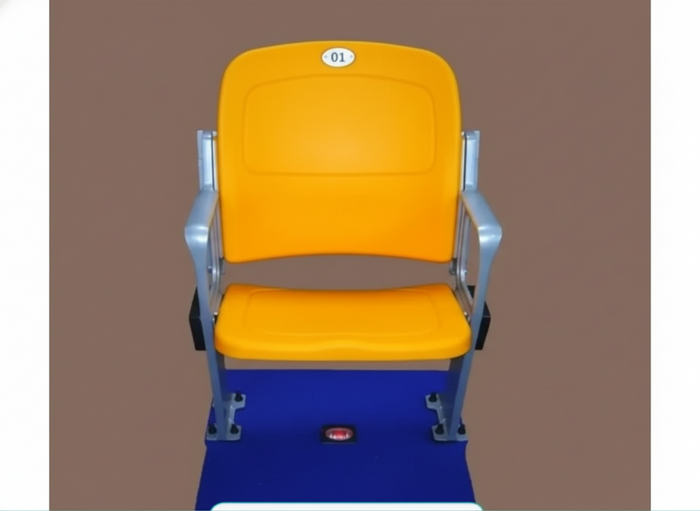 Stadium Chair with Foldable Seat, Scratch-Resistant Surface for Outdoor Spectator Stands