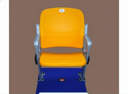 Stadium Chair with Foldable Seat, Scratch-Resistant Surface for Outdoor Spectator Stands