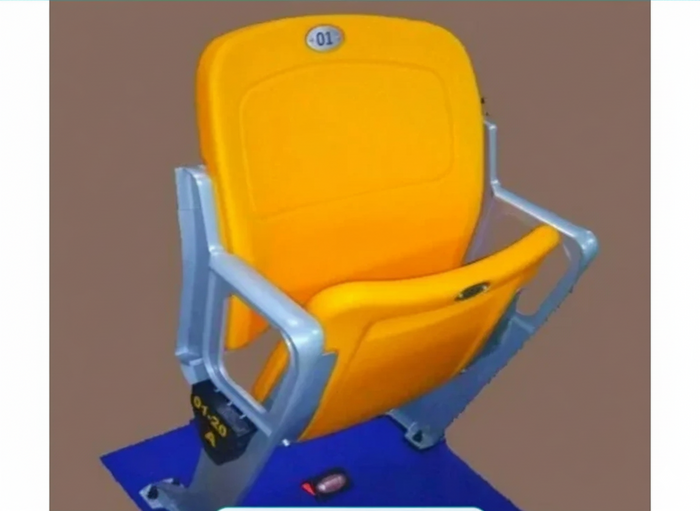 Stadium Chair with Foldable Seat, Scratch-Resistant Surface for Outdoor Spectator Stands