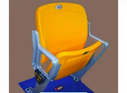 Stadium Chair with Foldable Seat, Scratch-Resistant Surface for Outdoor Spectator Stands