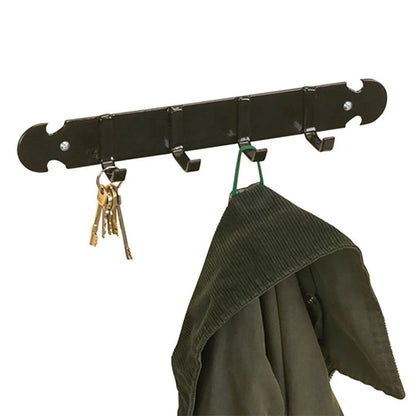 Stubbs Coat & Key Rack - Black -
