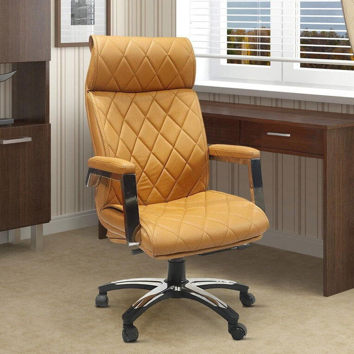 High Back DIrector Office Chair with Chrome Base -