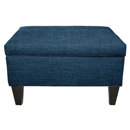 Solid Wooden Frame With Storage Ottoman -