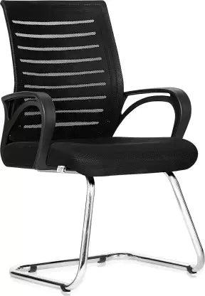 Stylish Office Visitor Chair with Contoured Mesh Back, Soft Padded Seat & Sleek Metal Base – Durable and Lightweight Design for Reception & Guest Seating