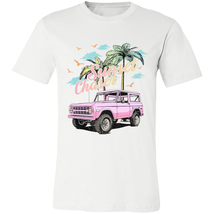 Sunset Chaser Miami graphic t-shirt in White