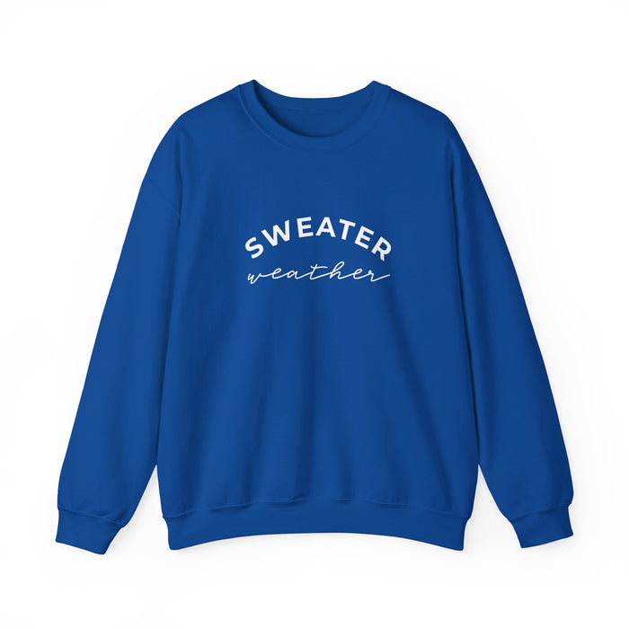 Sweater Weather crewneck sweatshirt in Royal