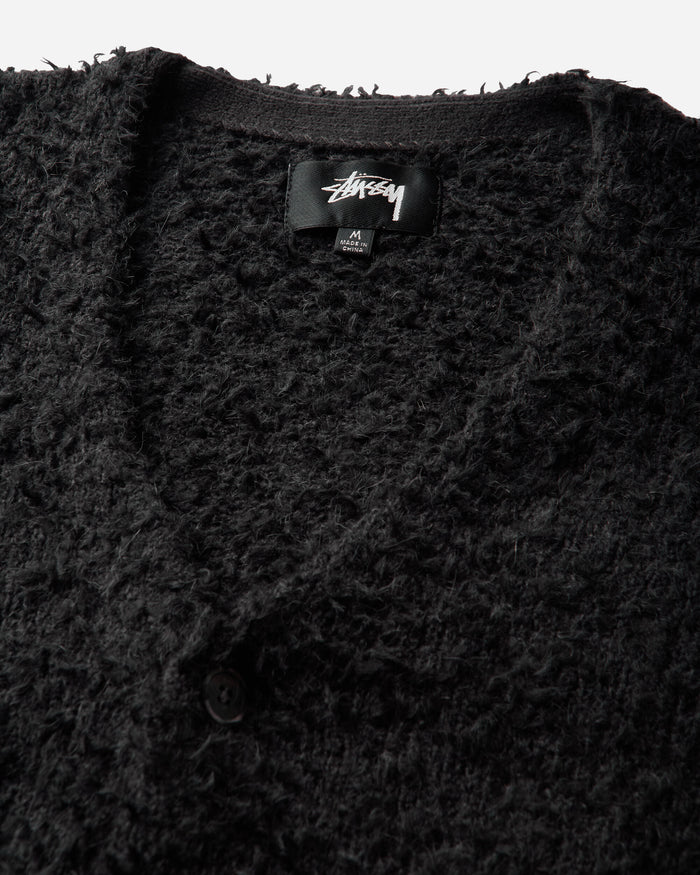 Stüssy Textured Cardigan Black Knitwears Cardigans 117291SJ 0001