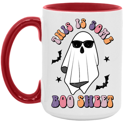 This Is Some Boo Sheet ceramic coffee mug, product photo 2