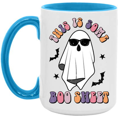 This Is Some Boo Sheet ceramic coffee mug, product photo 3
