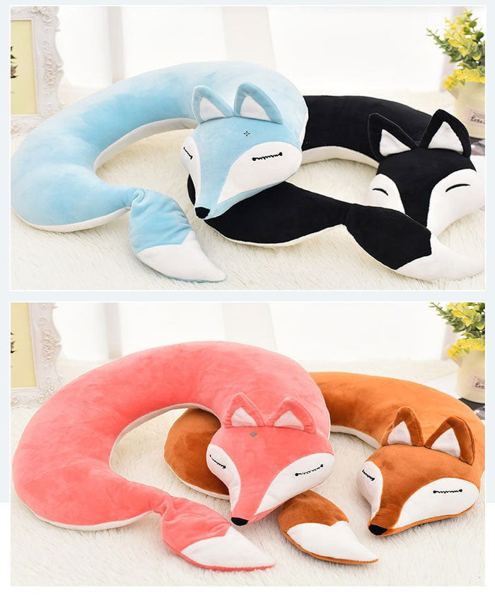 Gadget Gerbil U Shaped Fox Travel Neck Pillow
