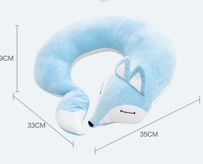 Gadget Gerbil U Shaped Fox Travel Neck Pillow