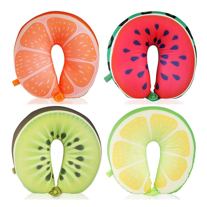 Gadget Gerbil Fruit U-Shaped Pillow