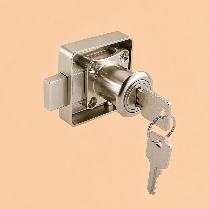Ultra-Secure Furniture Lock – Heavy Duty Zinc Alloy Lock for Desks, Cupboards, and Wardrobes