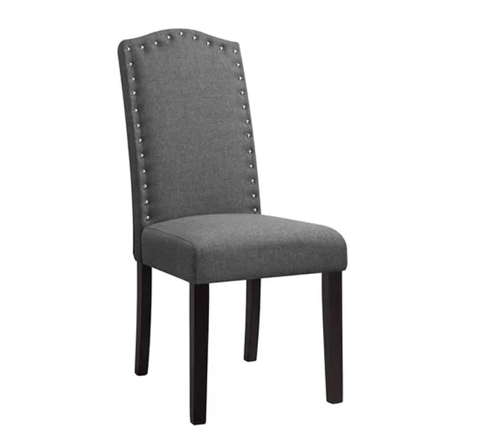 Upholstered Dining Chair with Nailhead Trim - Elegant Home Kitchen & Dining Room Furniture