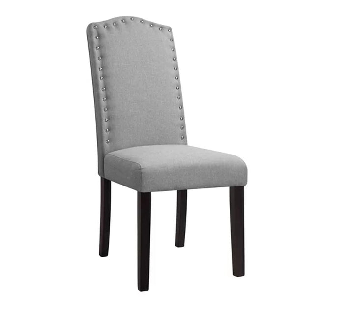 Upholstered Dining Chair with Nailhead Trim - Elegant Home Kitchen & Dining Room Furniture