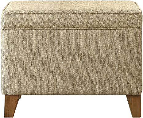 Versatile Storage Pouffe with Stylish Fabric Footrest Extra Seating for Living Room