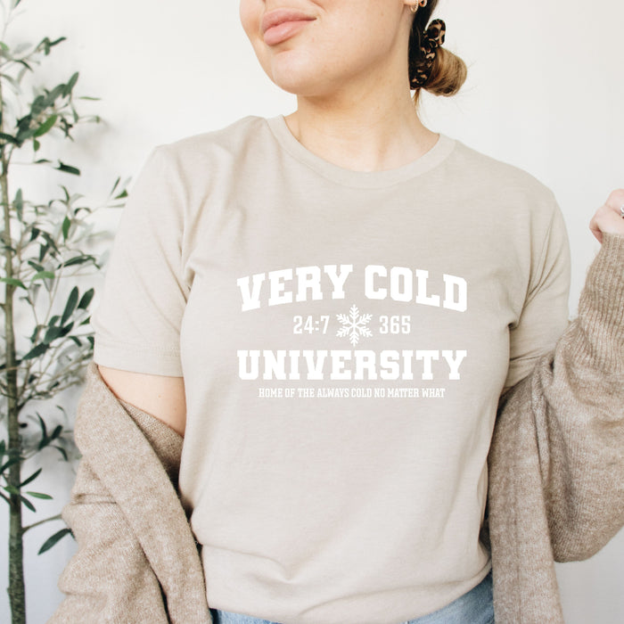 Very Cold University graphic t-shirt, product photo 2