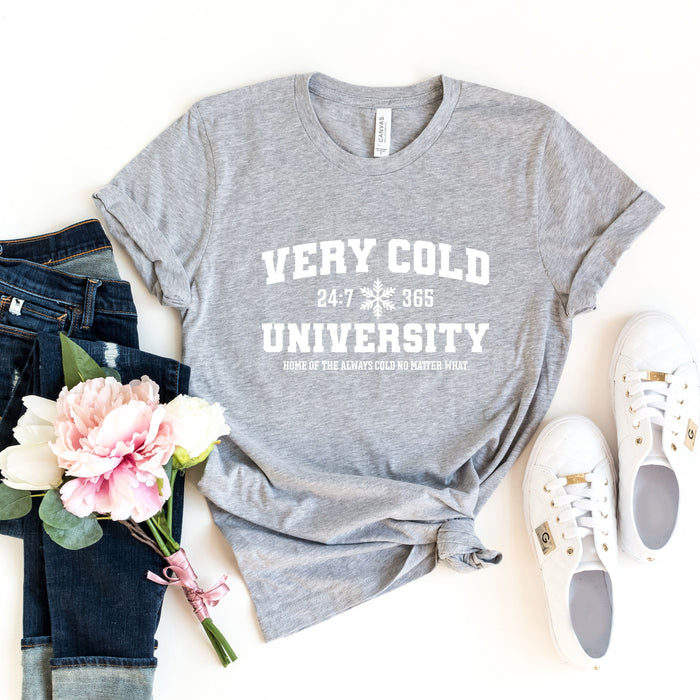 Very Cold University graphic t-shirt, product photo 3