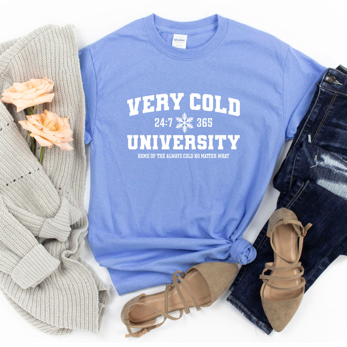 Very Cold University graphic t-shirt, product photo 4
