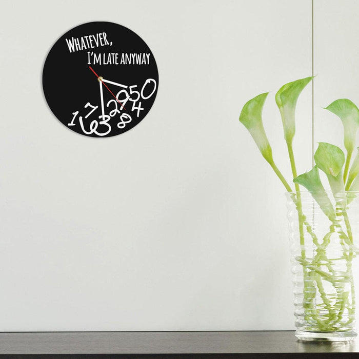 Gadget Gerbil Vinyl Record Whatever I'm Late Anyways Wall Clock