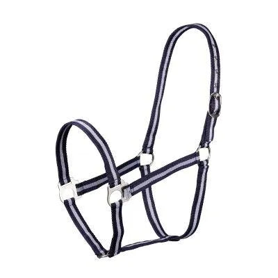Wessex Headcollar - Navy/Silver - Cob
