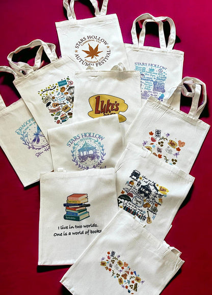 Wholesale |10| Canvas Tote Bags Gilmore Girls - LICT *Wholesale*Retail*Mobile Boutique