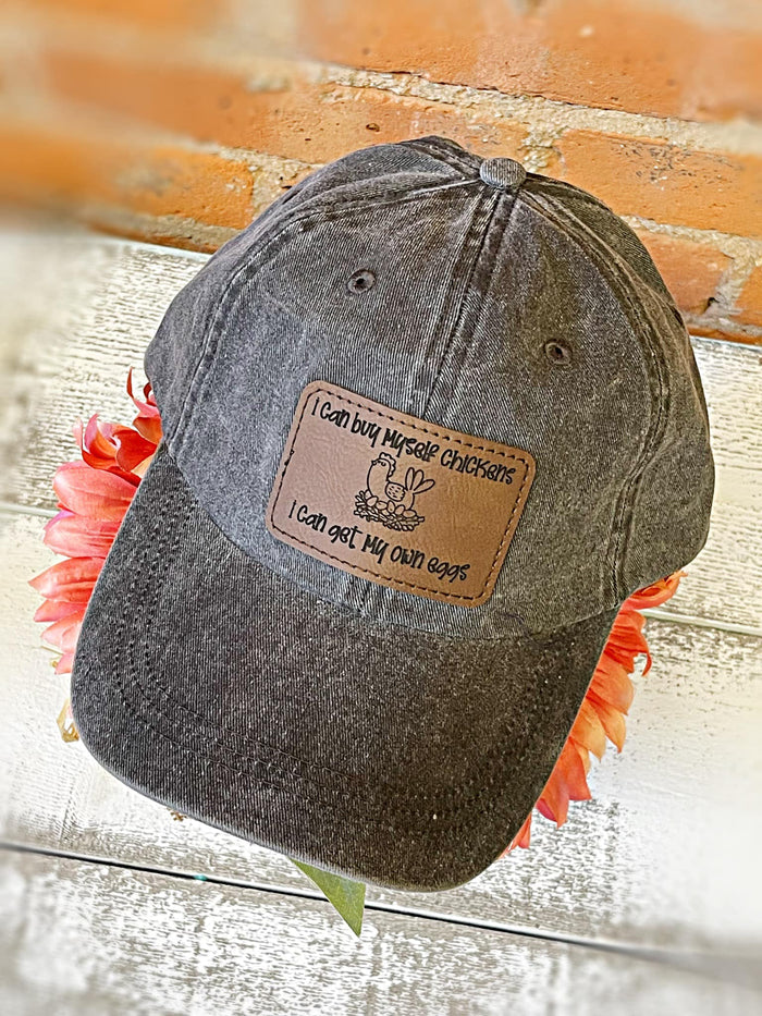 Wholesale | 6 pack | I can buy myself chickens patch on hat