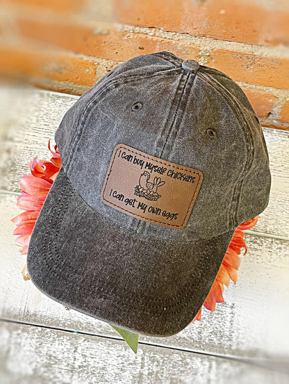 Wholesale | 6 pack | I can buy myself chickens patch on hat