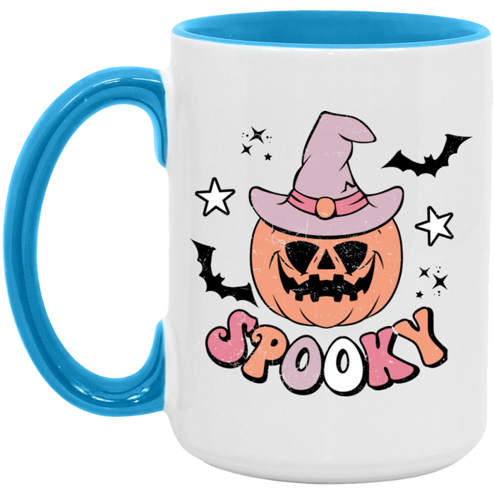 Witch Pumpkin Spooky ceramic coffee mug, product photo 3