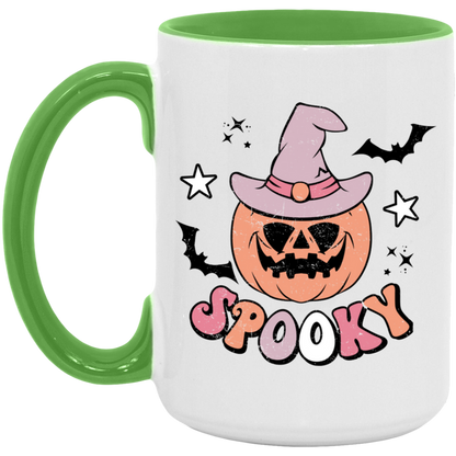 Witch Pumpkin Spooky ceramic coffee mug, product photo 4