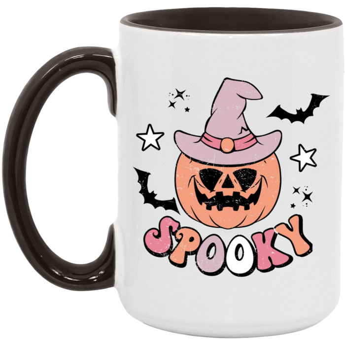 Witch Pumpkin Spooky ceramic coffee mug, product photo 6