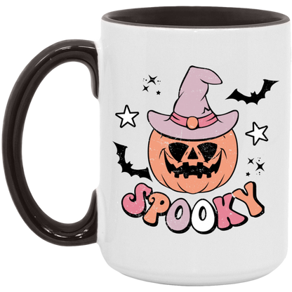 Witch Pumpkin Spooky ceramic coffee mug, product photo 6